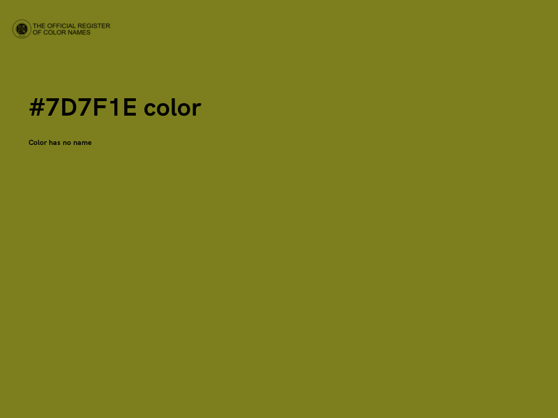 #7D7F1E color image