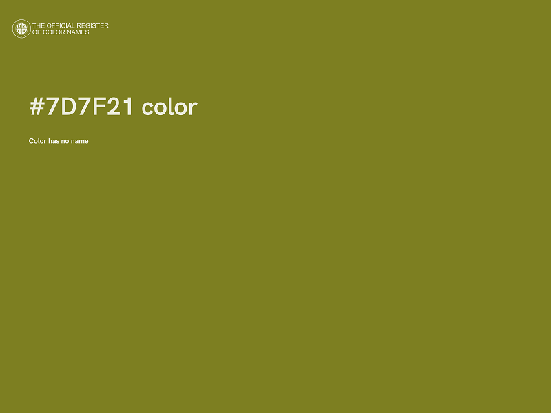 #7D7F21 color image