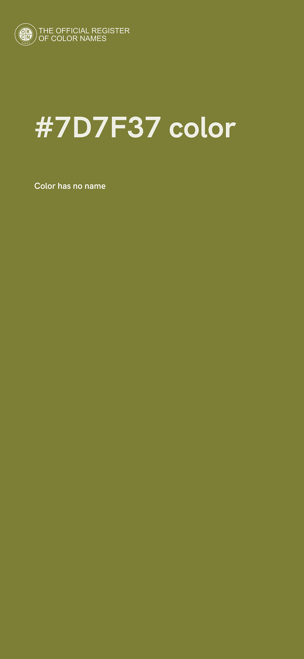 #7D7F37 color image