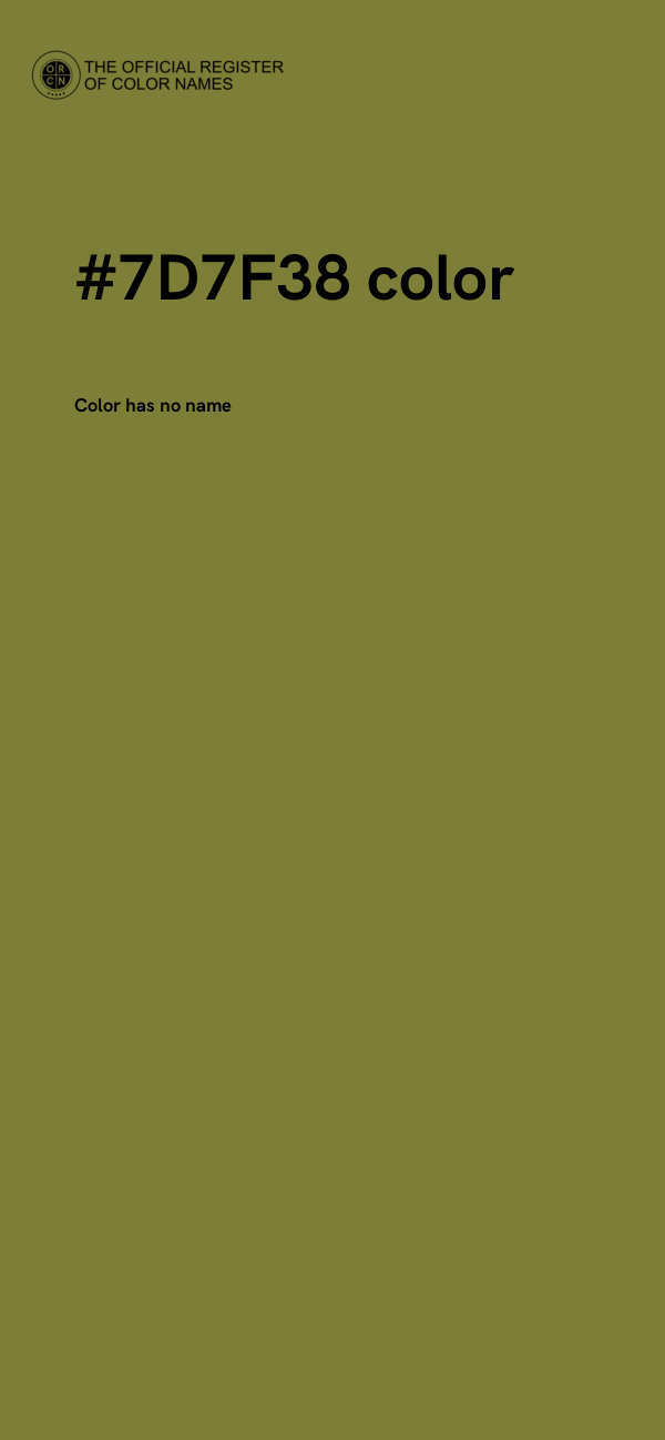 #7D7F38 color image
