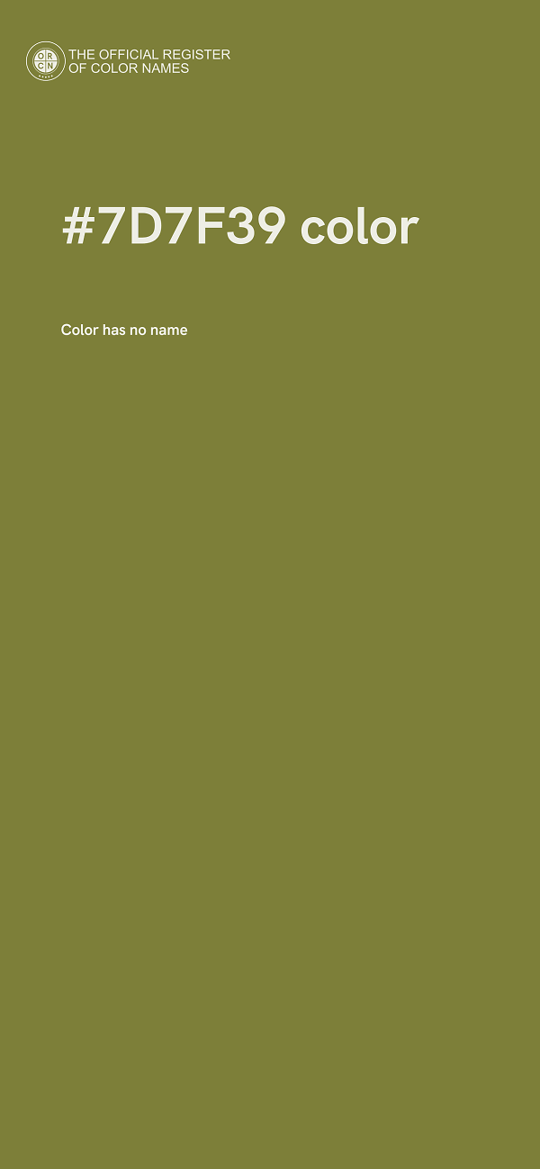 #7D7F39 color image