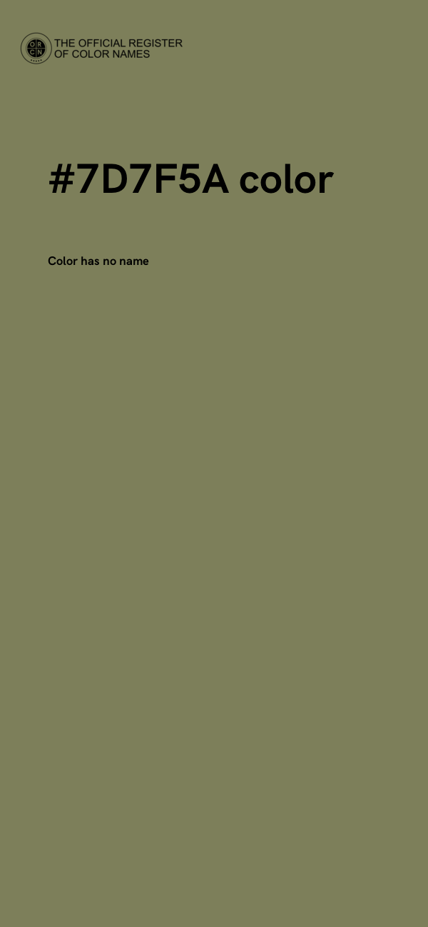 #7D7F5A color image