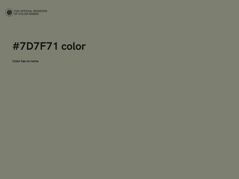 #7D7F71 color image