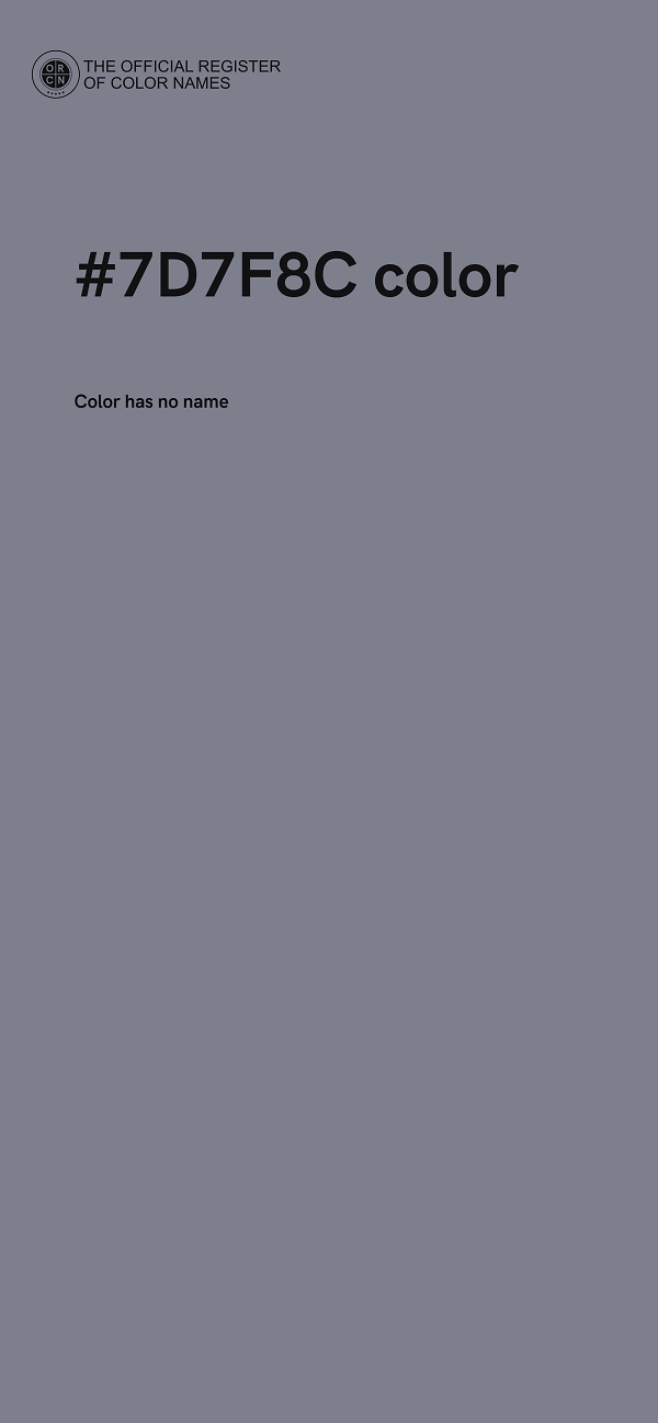 #7D7F8C color image