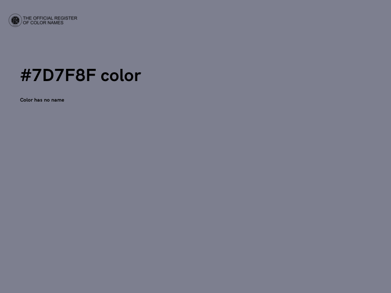 #7D7F8F color image