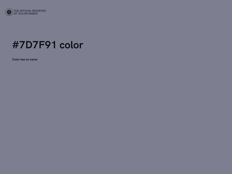 #7D7F91 color image