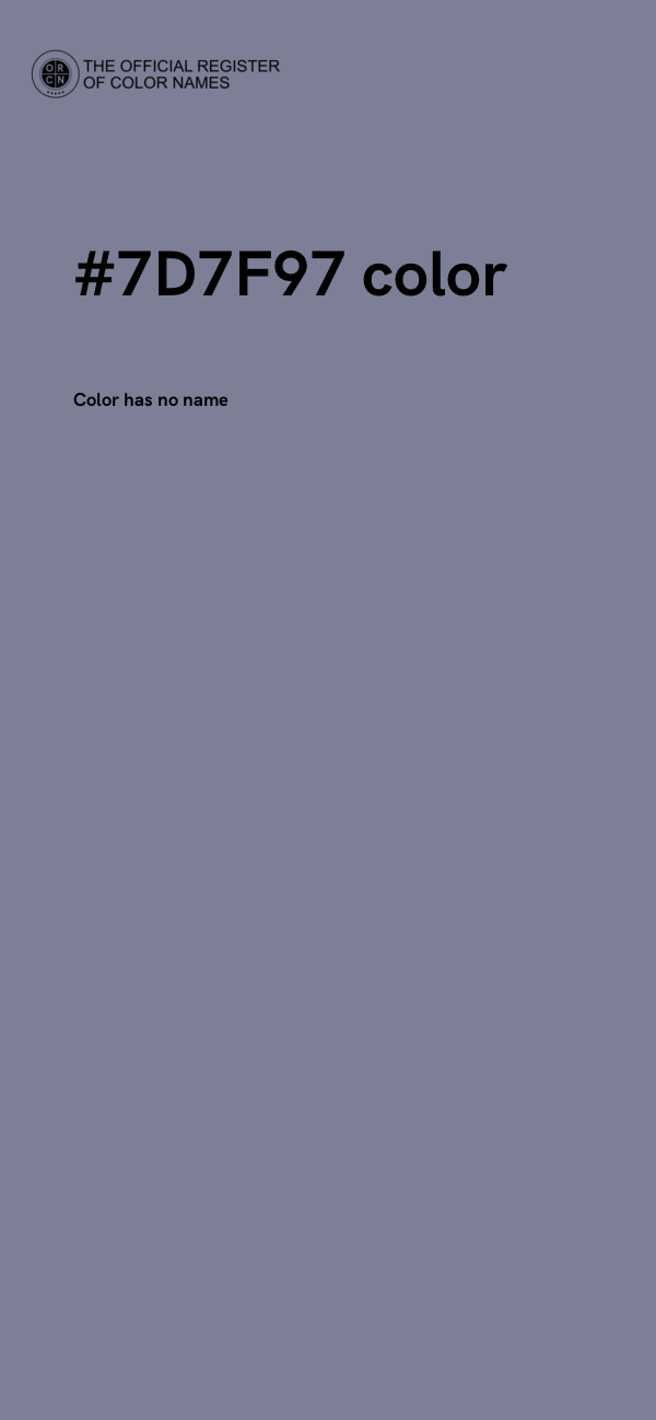 #7D7F97 color image