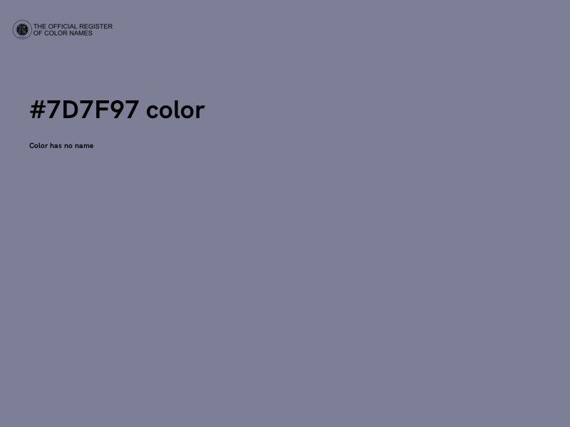 #7D7F97 color image