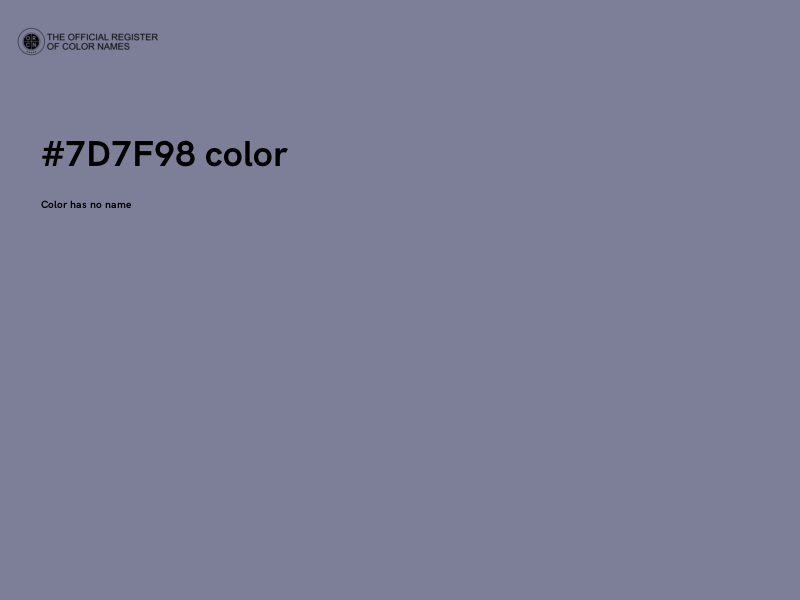 #7D7F98 color image