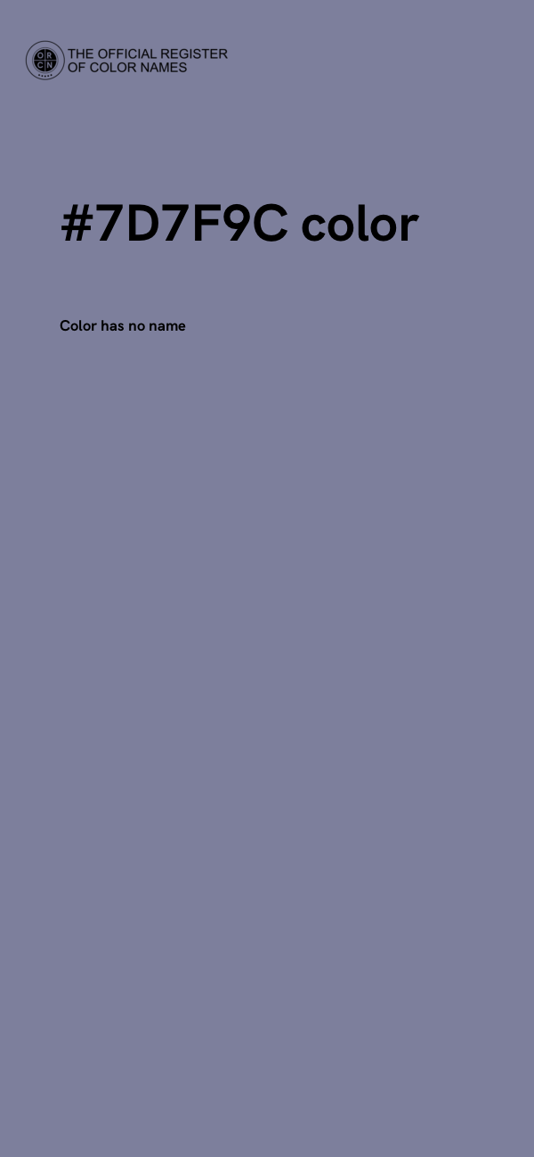 #7D7F9C color image