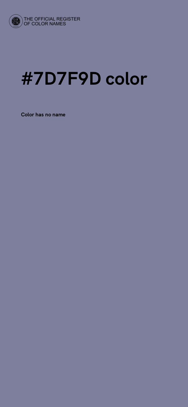 #7D7F9D color image