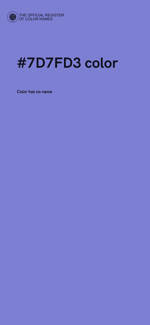 #7D7FD3 color image