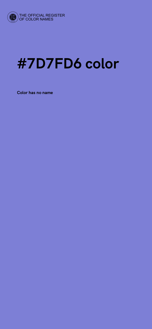 #7D7FD6 color image
