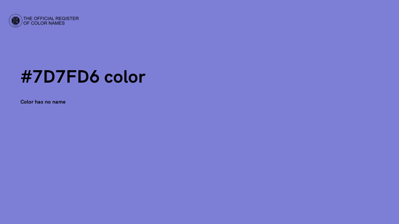#7D7FD6 color image