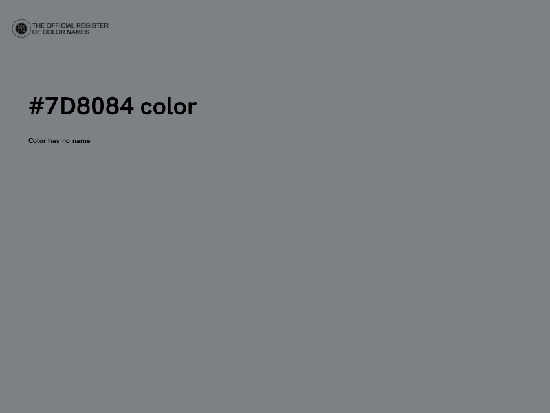 #7D8084 color image