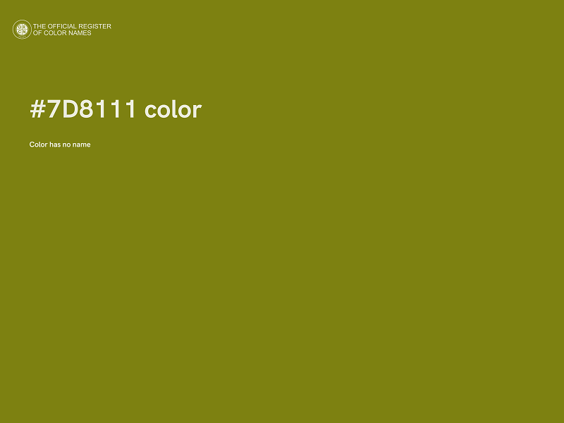 #7D8111 color image