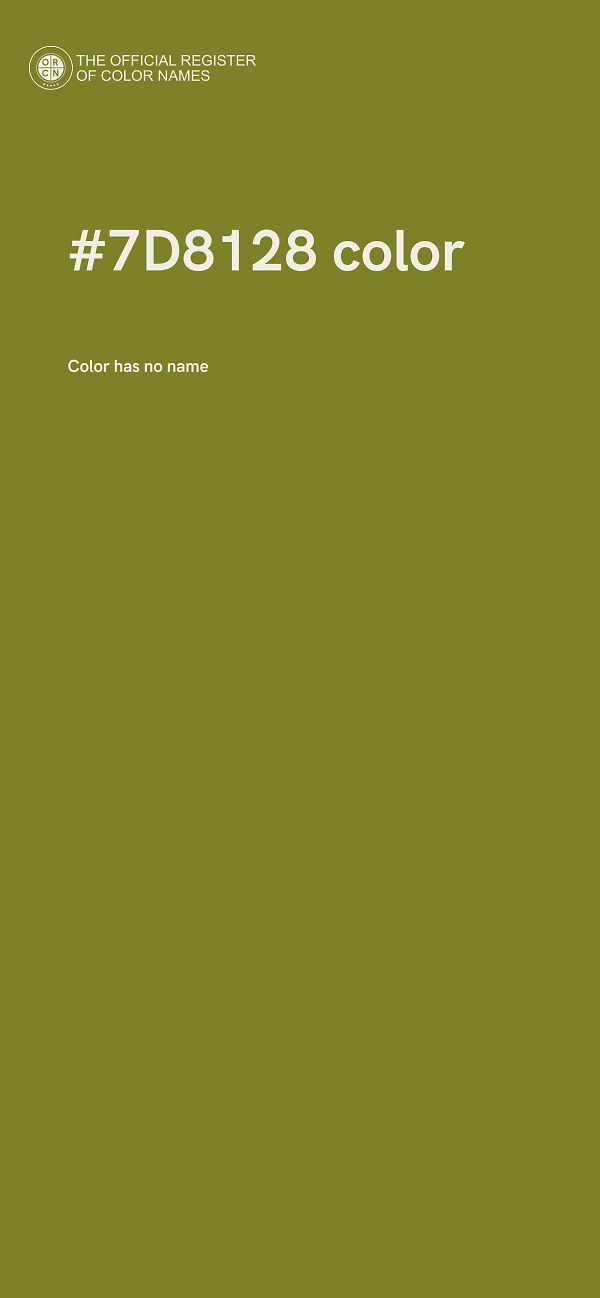 #7D8128 color image