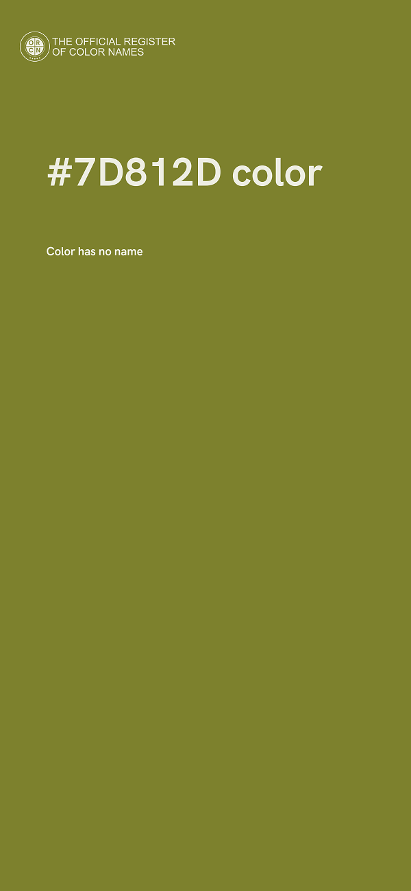 #7D812D color image