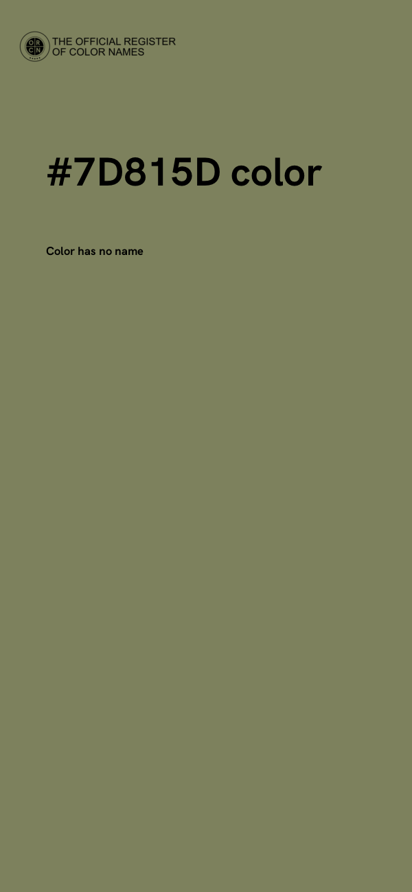 #7D815D color image