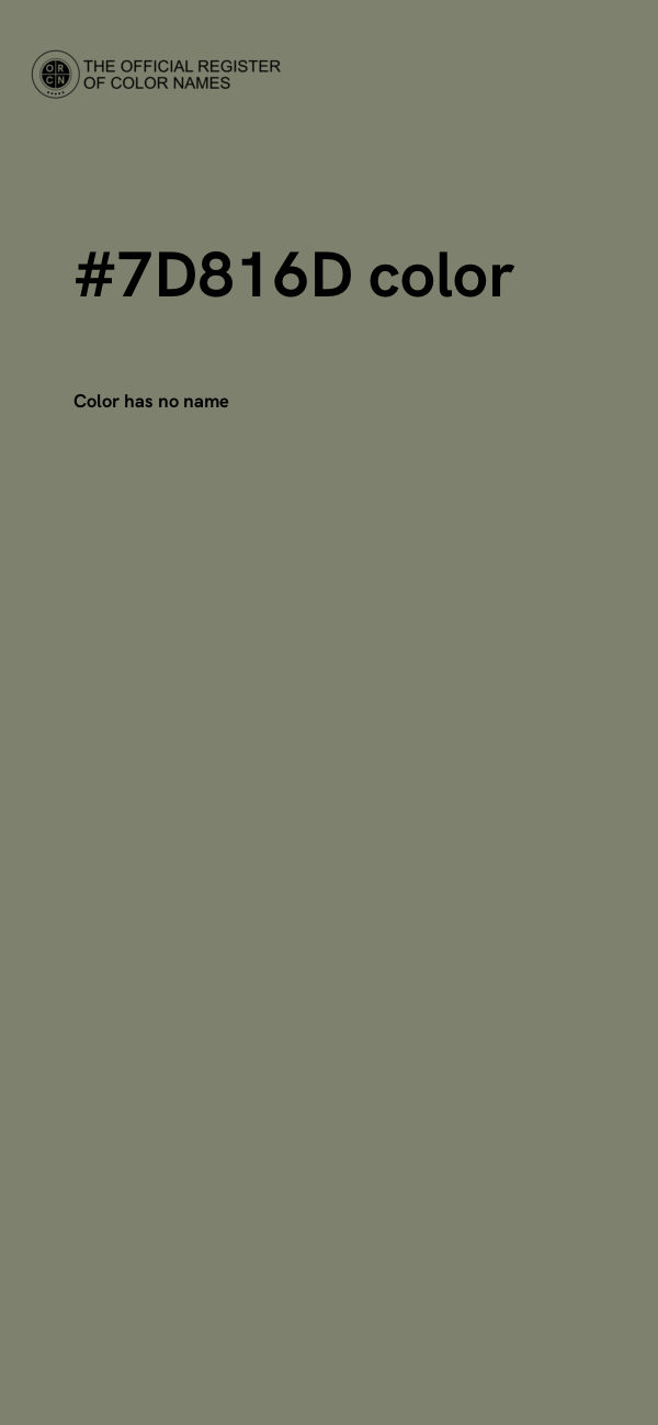 #7D816D color image