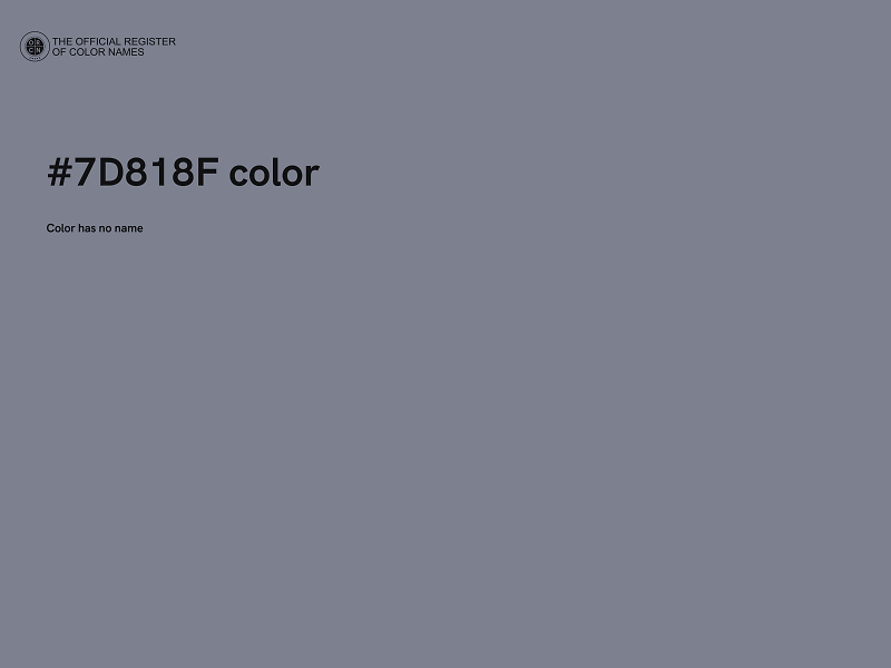 #7D818F color image