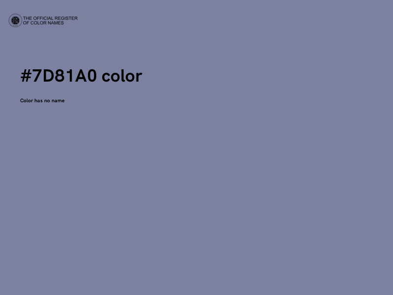 #7D81A0 color image
