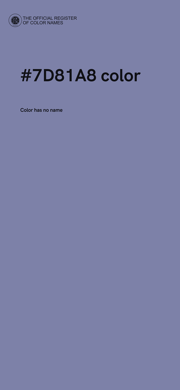 #7D81A8 color image