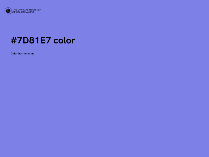 #7D81E7 color image