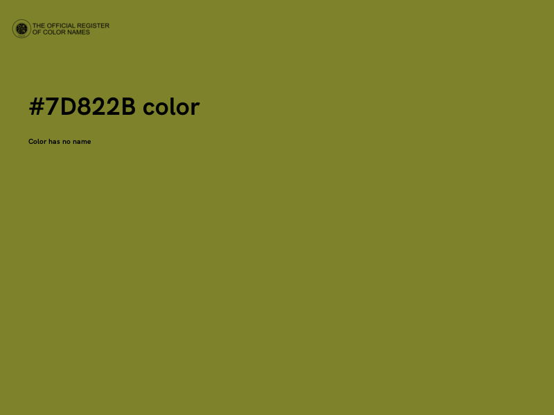 #7D822B color image