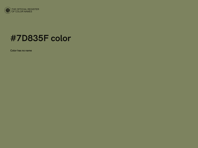 #7D835F color image