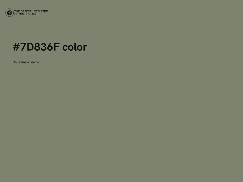 #7D836F color image