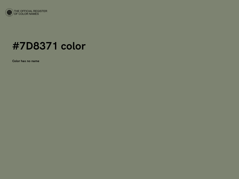 #7D8371 color image