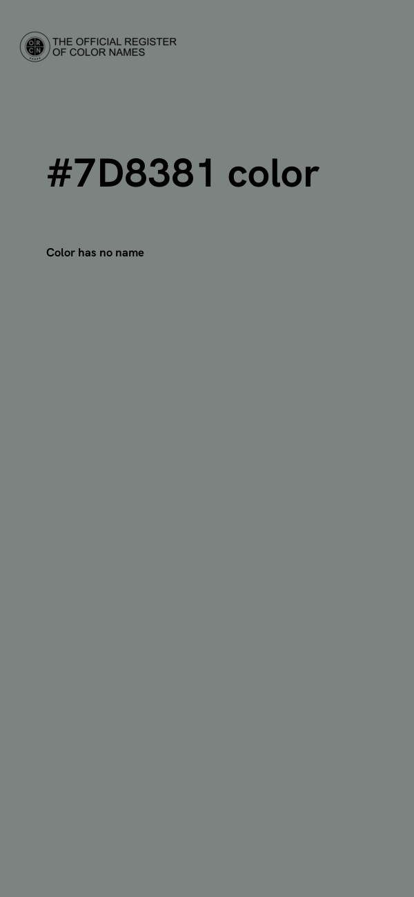 #7D8381 color image