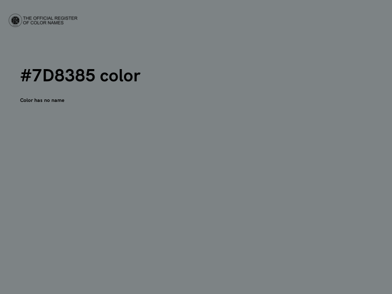 #7D8385 color image
