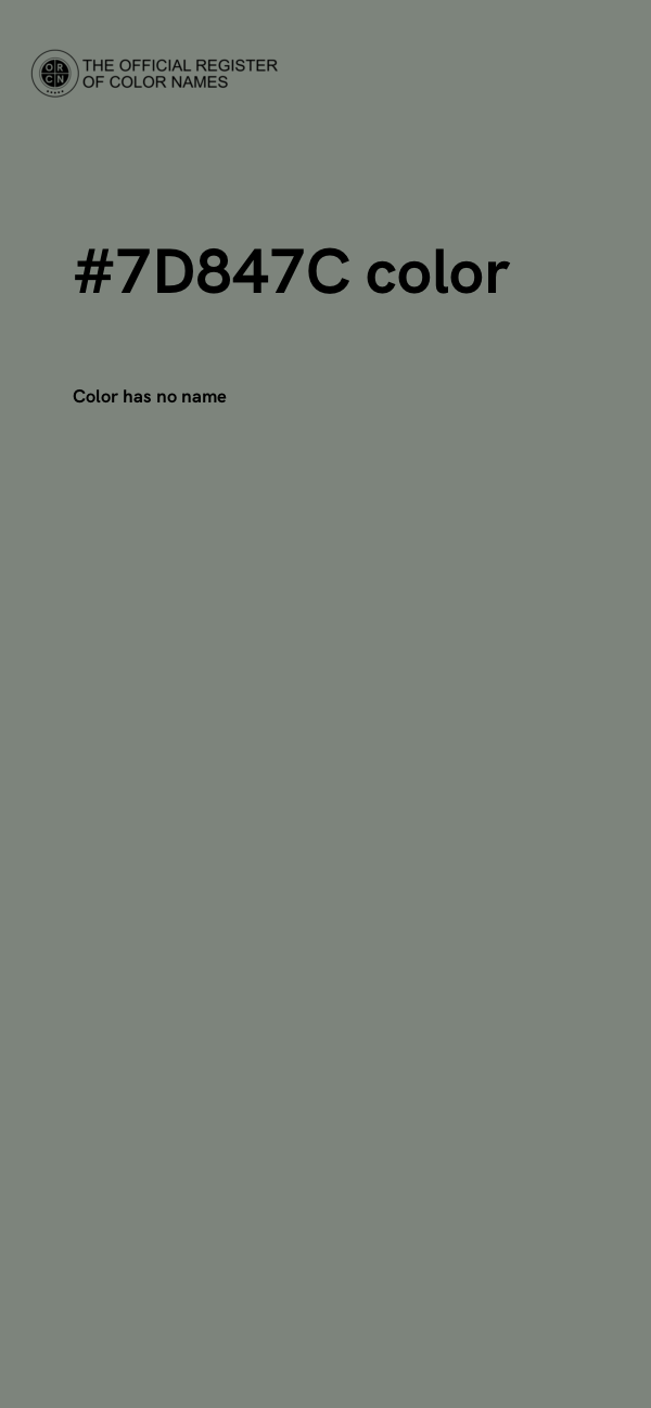 #7D847C color image