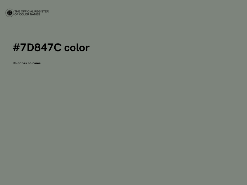#7D847C color image