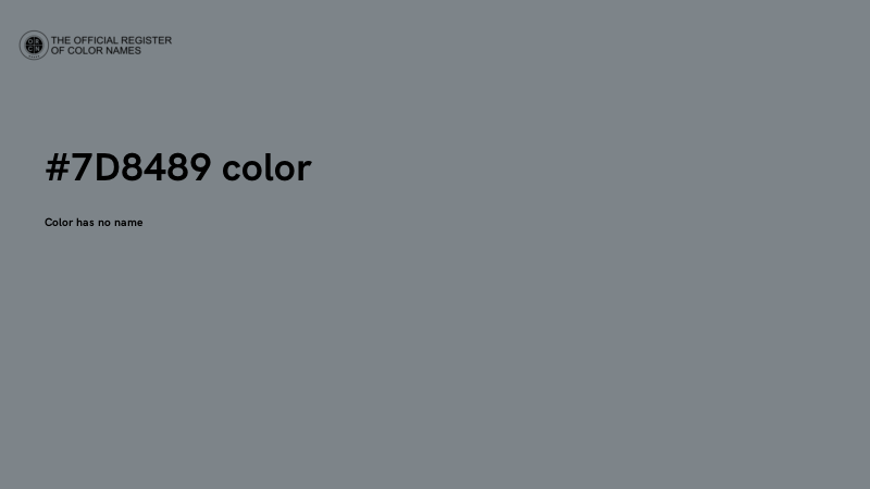 #7D8489 color image