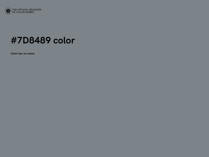 #7D8489 color image