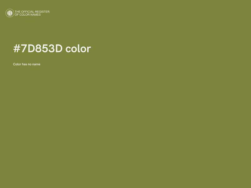 #7D853D color image