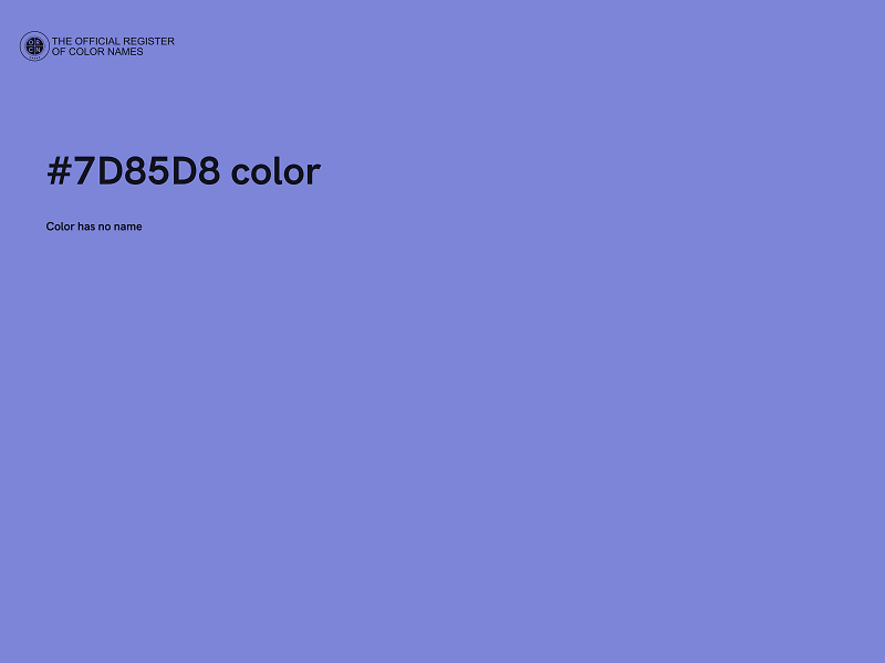 #7D85D8 color image