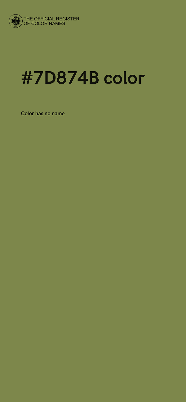 #7D874B color image