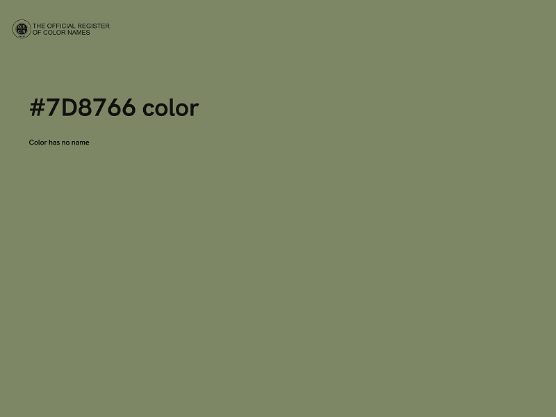 #7D8766 color image