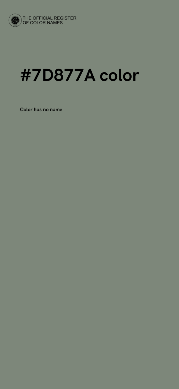 #7D877A color image