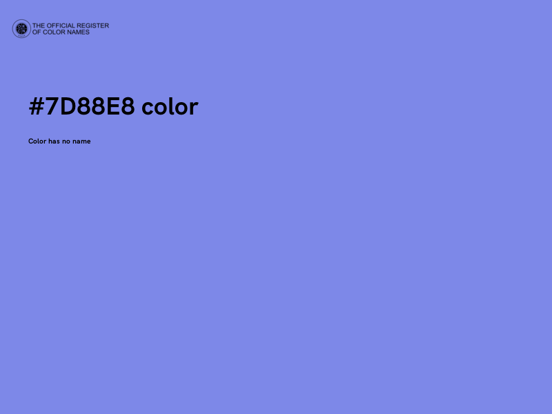 #7D88E8 color image
