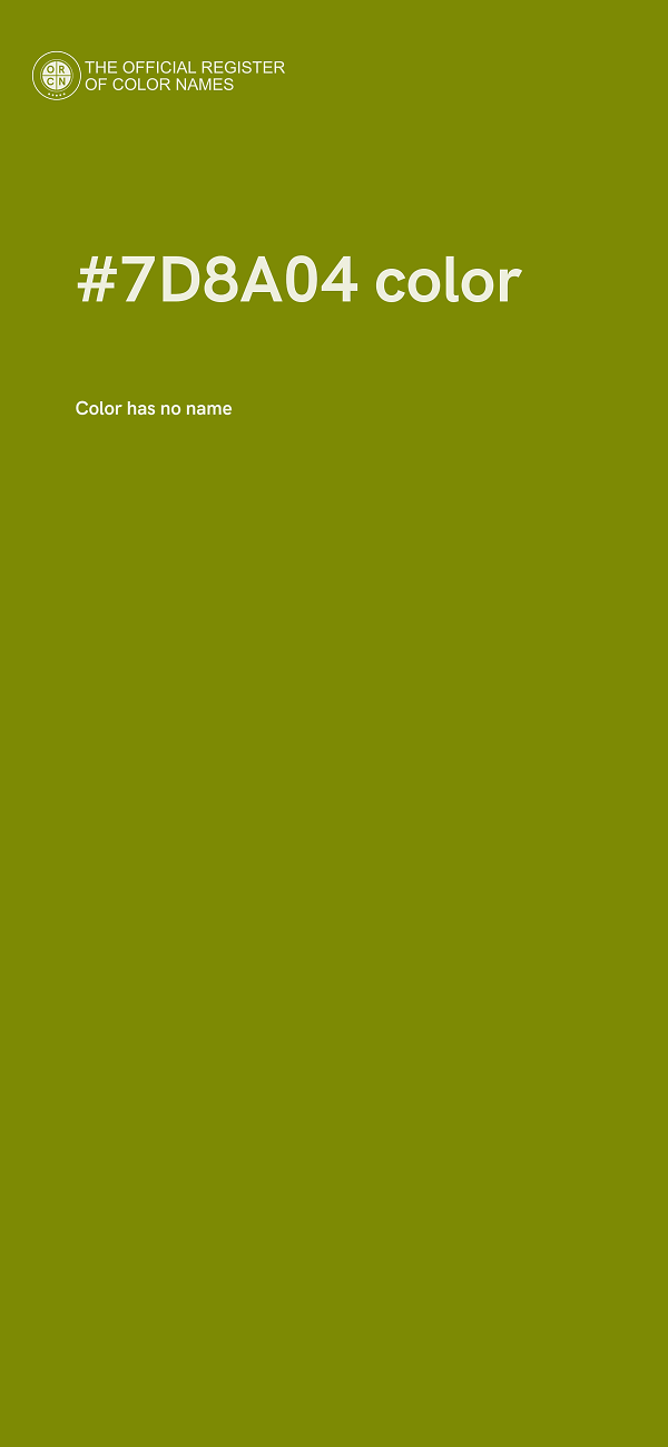 #7D8A04 color image