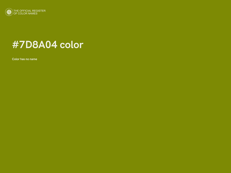 #7D8A04 color image