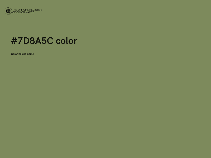 #7D8A5C color image