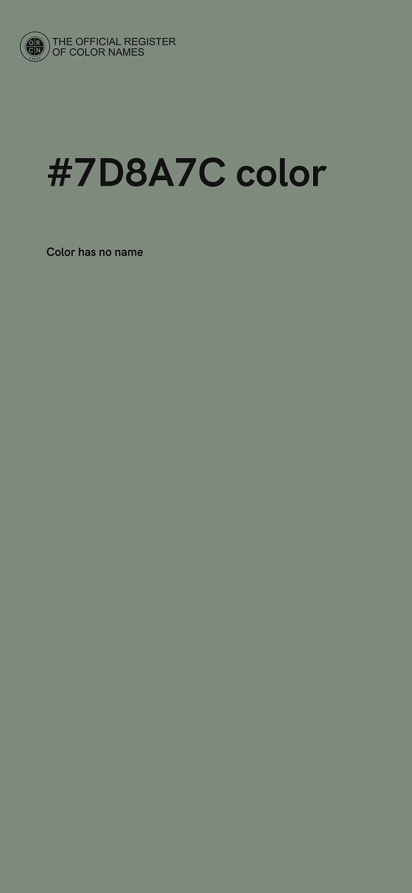 #7D8A7C color image
