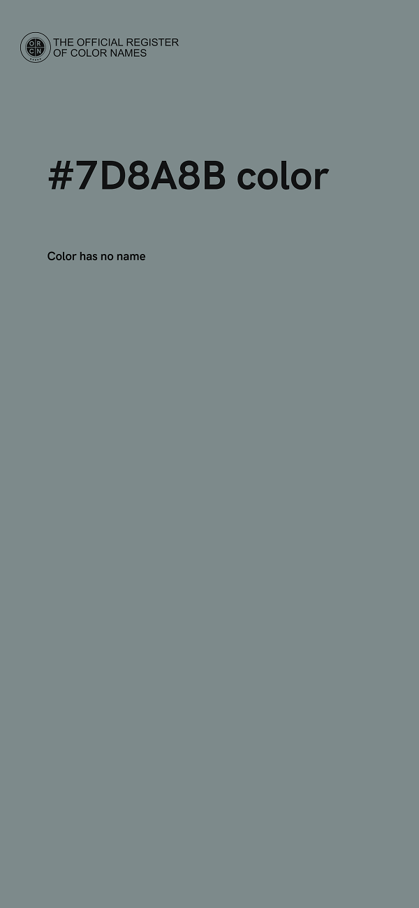 #7D8A8B color image
