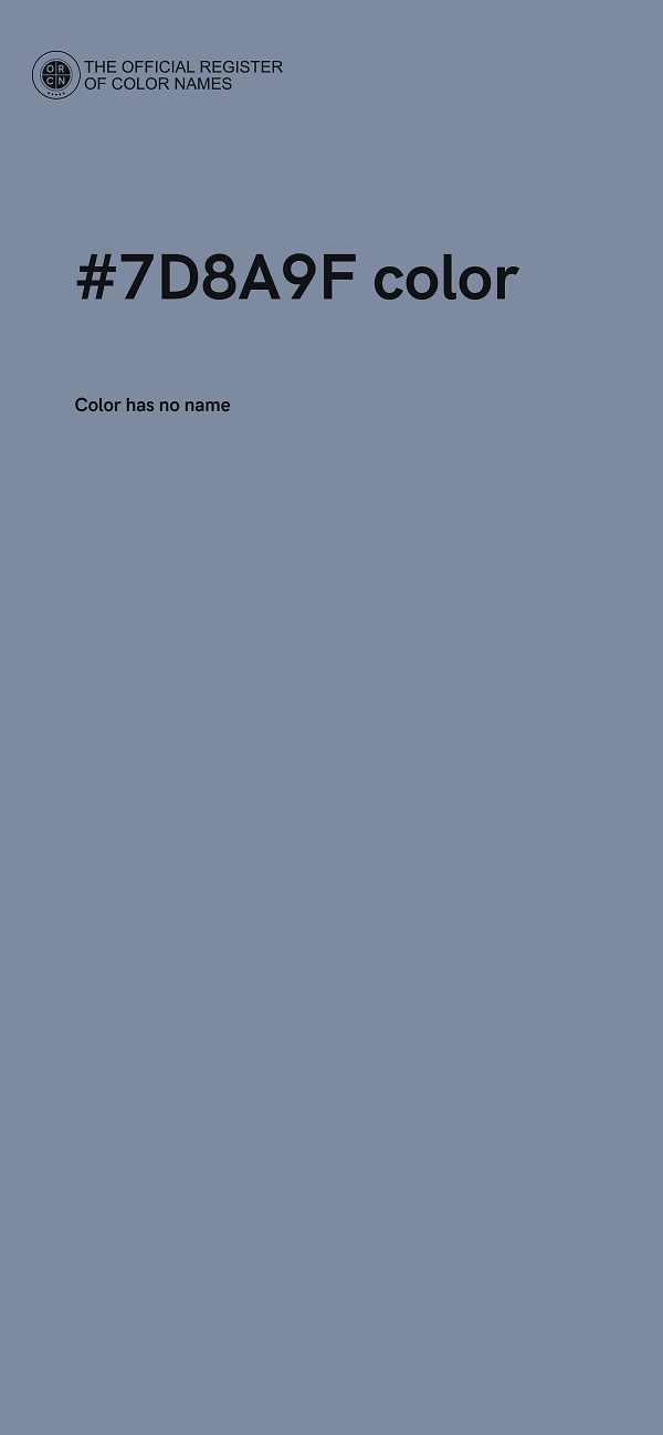 #7D8A9F color image